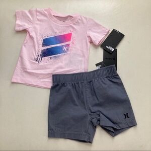 Hurley cute baby boy shorts set 2268